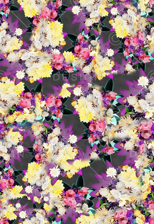 花卉印花华亿平台图片