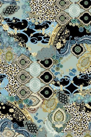 宫廷风印花华亿平台图片