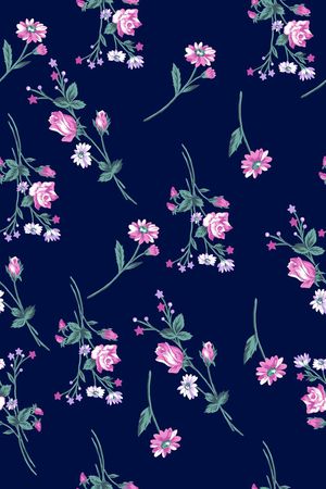 手绘花印花华亿平台图片