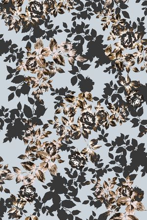 田园风印花华亿平台图片