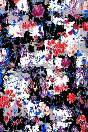 复古烂花印花华亿平台图片