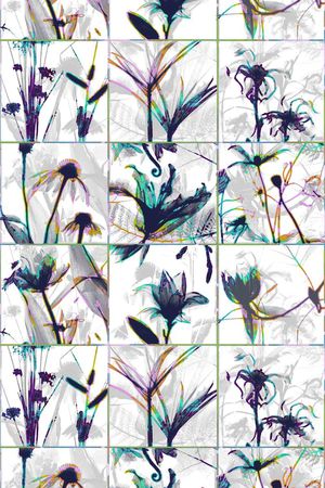 光影树叶印花华亿平台图片