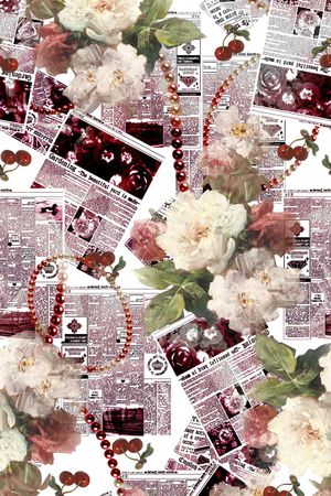 报纸印花华亿平台图片