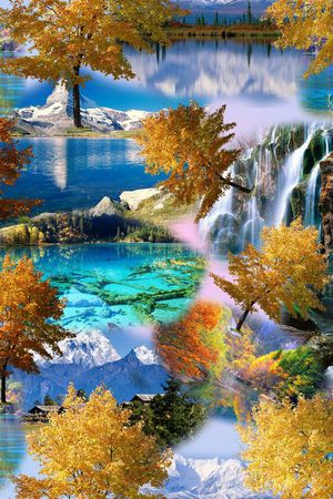 风景印花华亿平台图片