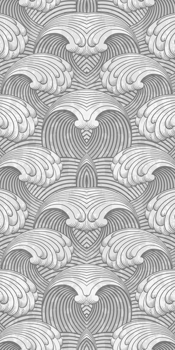 400124-线条矢量海浪图案面料 男士 衬衫面