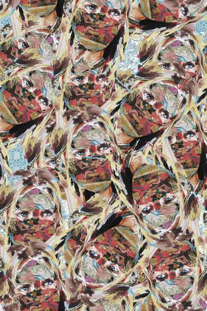 引领潮流的艺术色块印花华亿平台图片