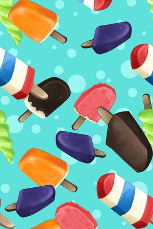 冰淇淋印花华亿平台图片