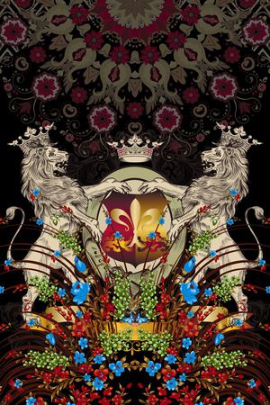 抽象印花华亿平台图片