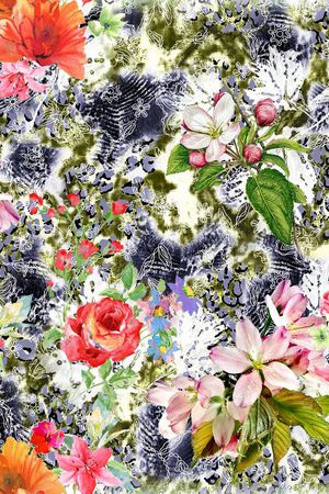 抽象印花华亿平台图片