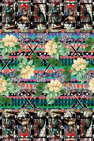 民族风印花华亿平台图片