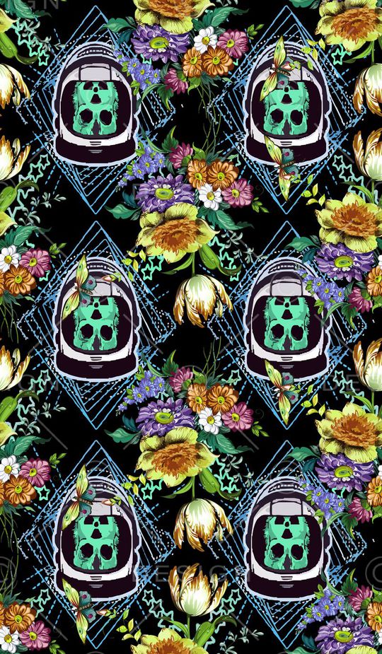 骷髅印花华亿平台图片