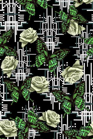 几何印花华亿平台图片