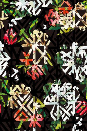 几何印花华亿平台图片