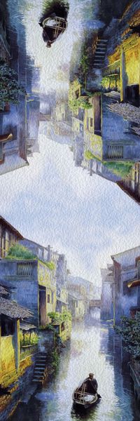 长丝巾印花华亿平台图片