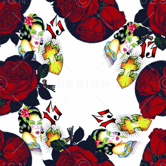 简约印花华亿平台图片