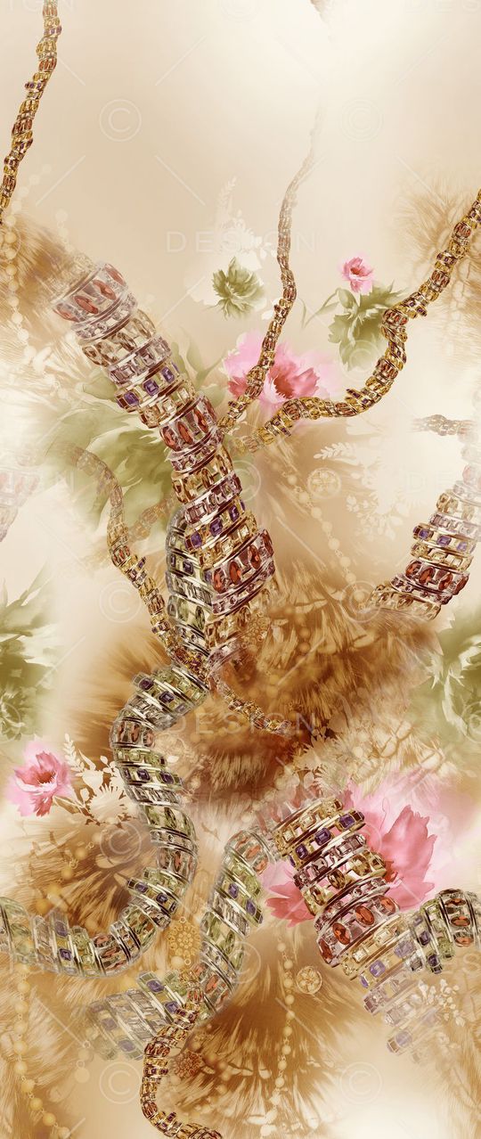 宝石手镯印花华亿平台图片