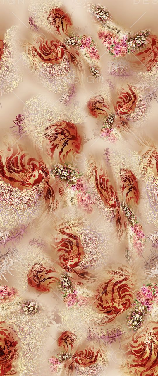 虎皮漩涡印花华亿平台图片