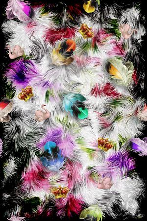 动物纹印花华亿平台图片