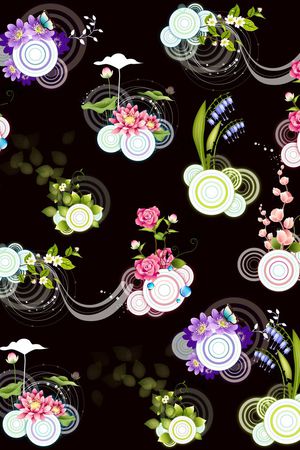 时尚流行印花华亿平台图片