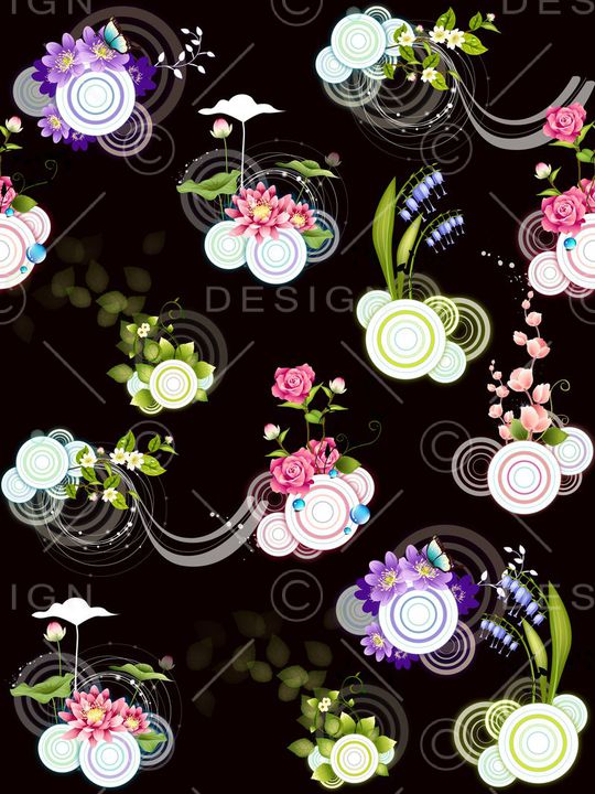 时尚流行印花华亿平台图片