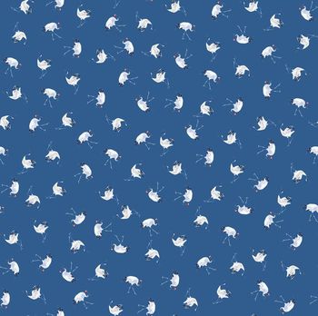 400778-时尚潮流简约鹤花纹