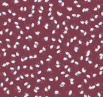 400859-时尚潮流简约鹤花纹