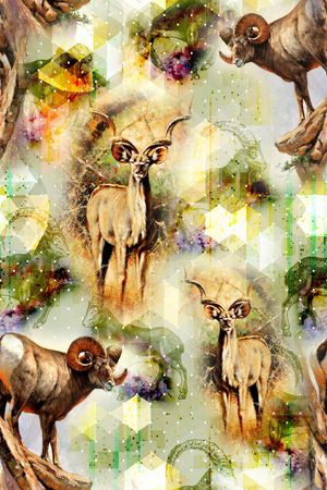 抽象印花华亿平台图片