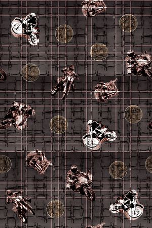 摩托车印花华亿平台图片