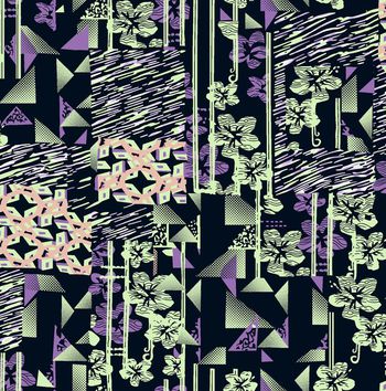 抽象印花华亿平台图片