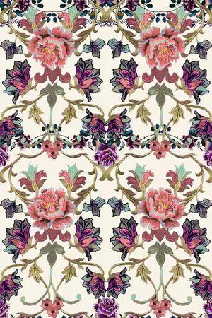 欧式风格印花华亿平台图片