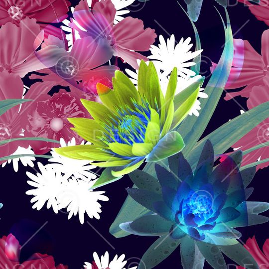 优雅时尚印花华亿平台图片