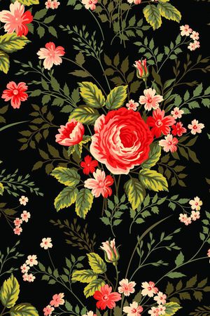 创意花卉印花华亿平台图片