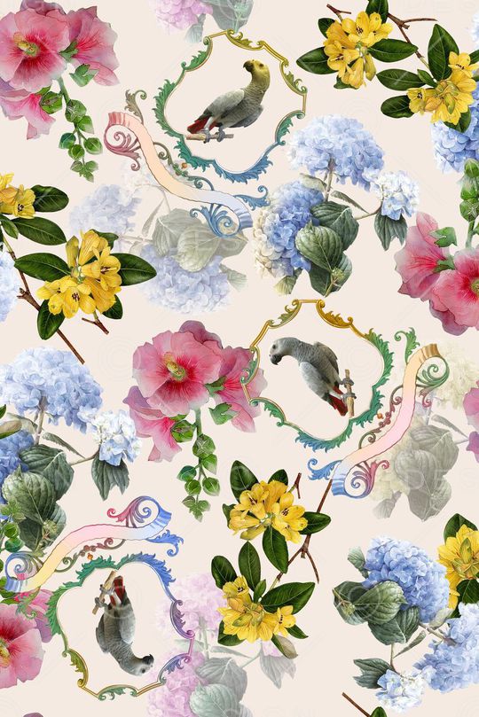 戏曲人物印花华亿平台图片