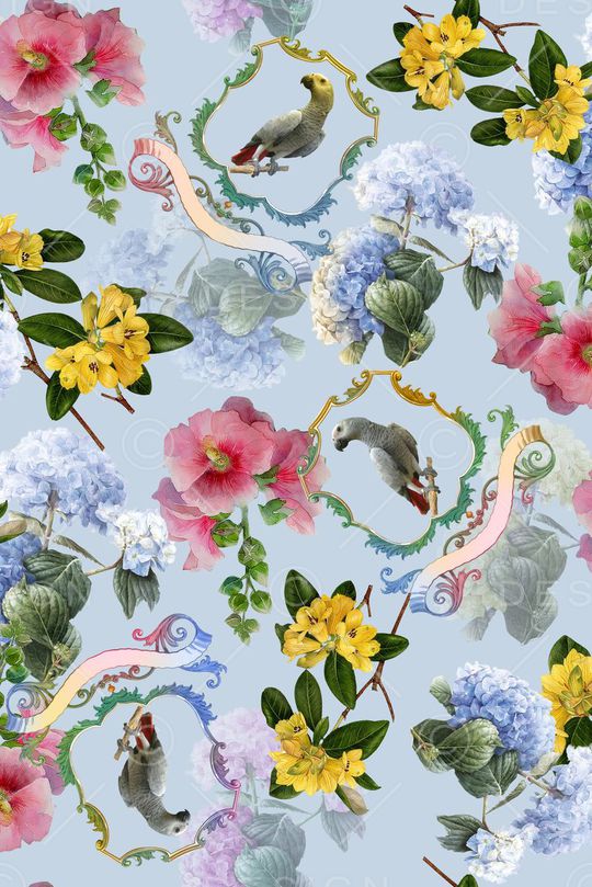 戏曲人物印花华亿平台图片