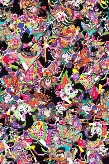 401142-中国风 脸谱 年画 民俗 戏曲 