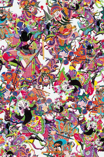 401143-中国风 脸谱 年画 民俗 戏曲 