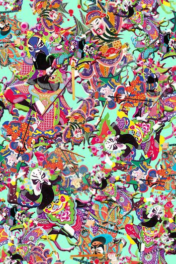 401144-中国风 脸谱 年画 民俗 戏曲 