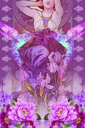 欧式插画印花华亿平台图片