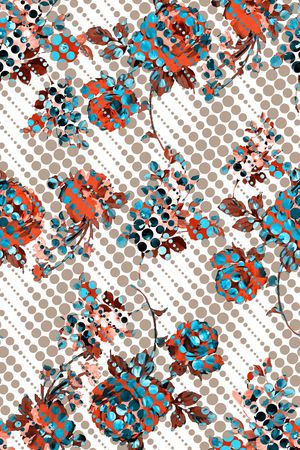 花卉女装印花华亿平台图片