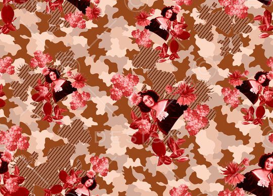 时尚古典印花华亿平台图片