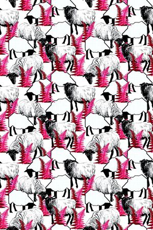 手绘印花华亿平台图片