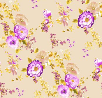 花卉印花华亿平台图片