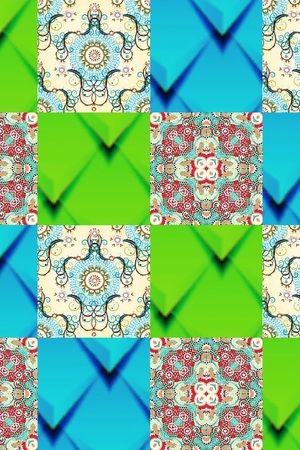 格子印花华亿平台图片