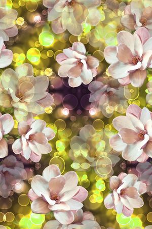 白色花卉印花华亿平台图片