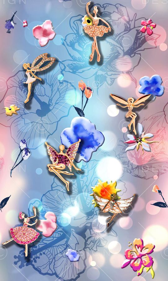 浪漫 唯美 清新印花华亿平台图片