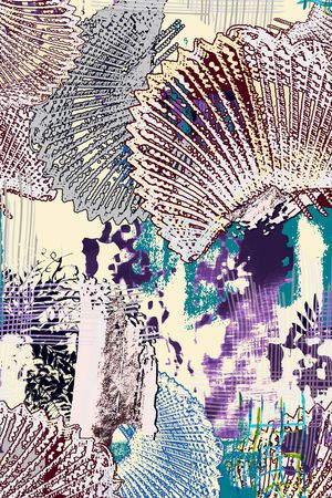 贝壳印花华亿平台图片