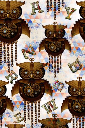 猫头鹰印花华亿平台图片