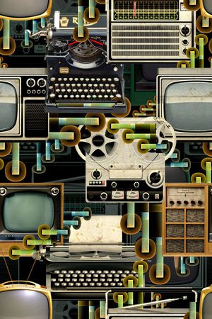 复古印花华亿平台图片