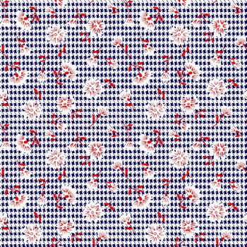 401583-千鸟格 花卉