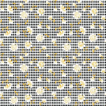 401585-千鸟格 花卉